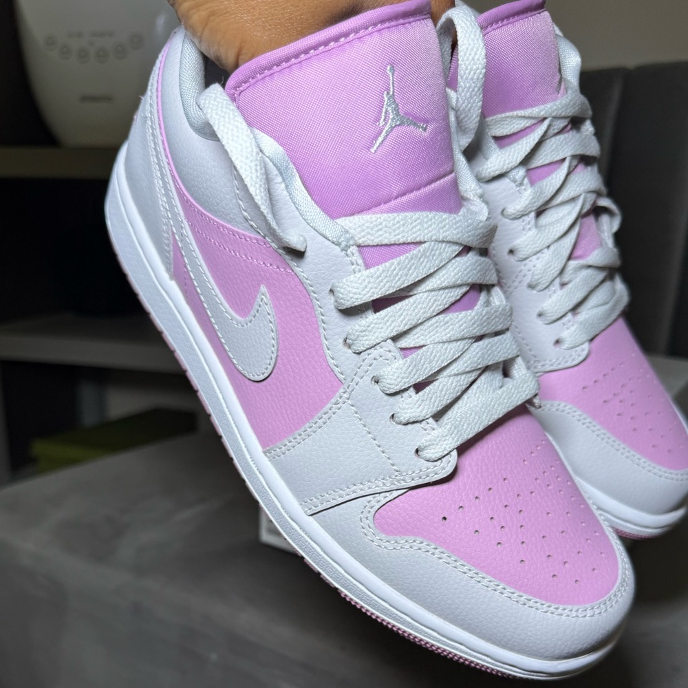 Jordan Women's Shoes in Pink and White